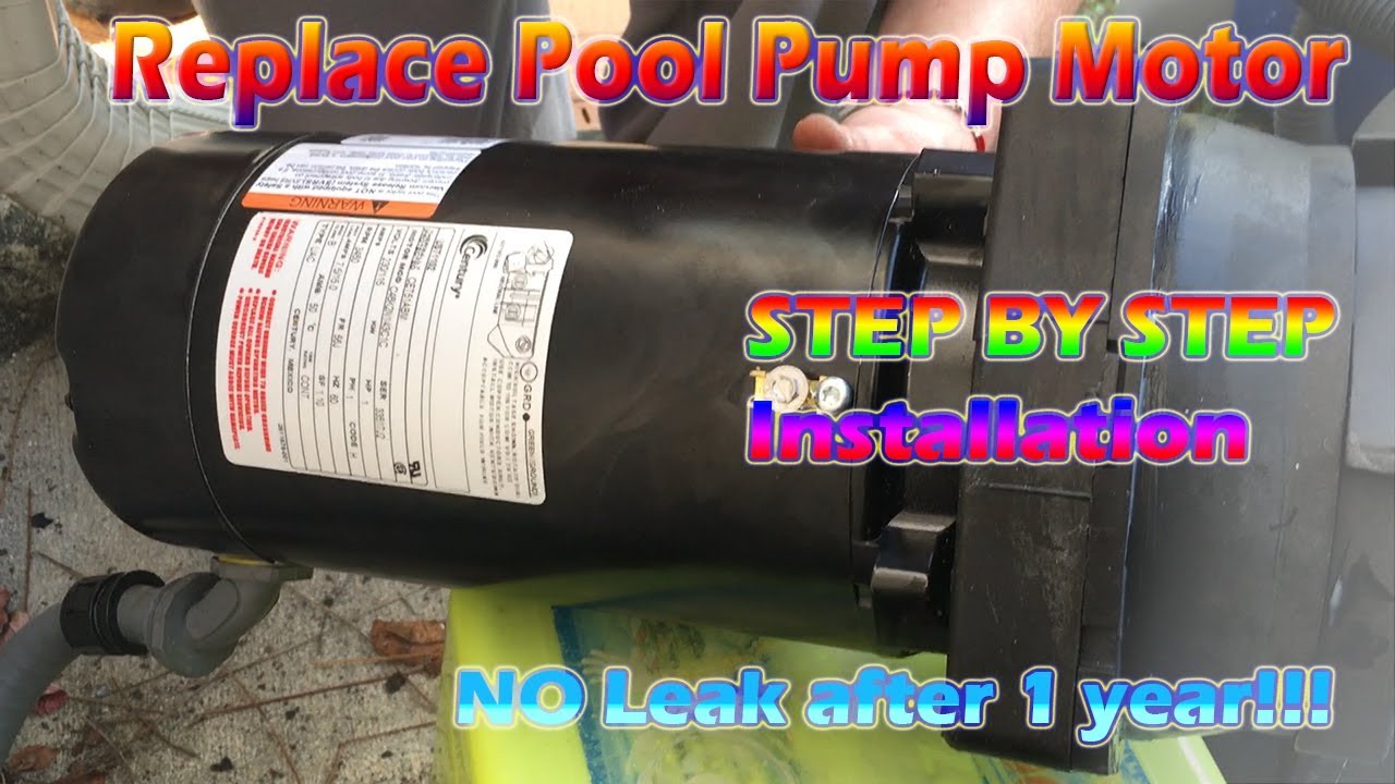 How to replace Pool Pump motor STEP by STEP