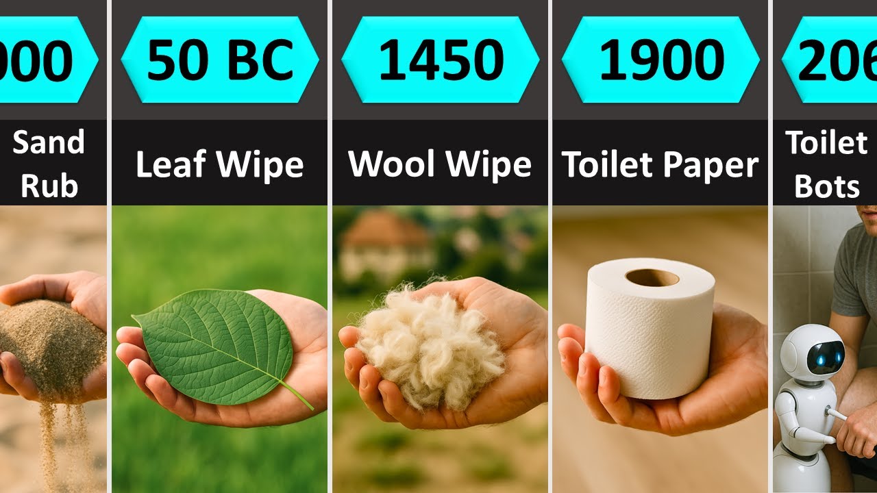 Evolution of Toilet Paper: Past, Present & Future (2.5 Million BCE – 2100)