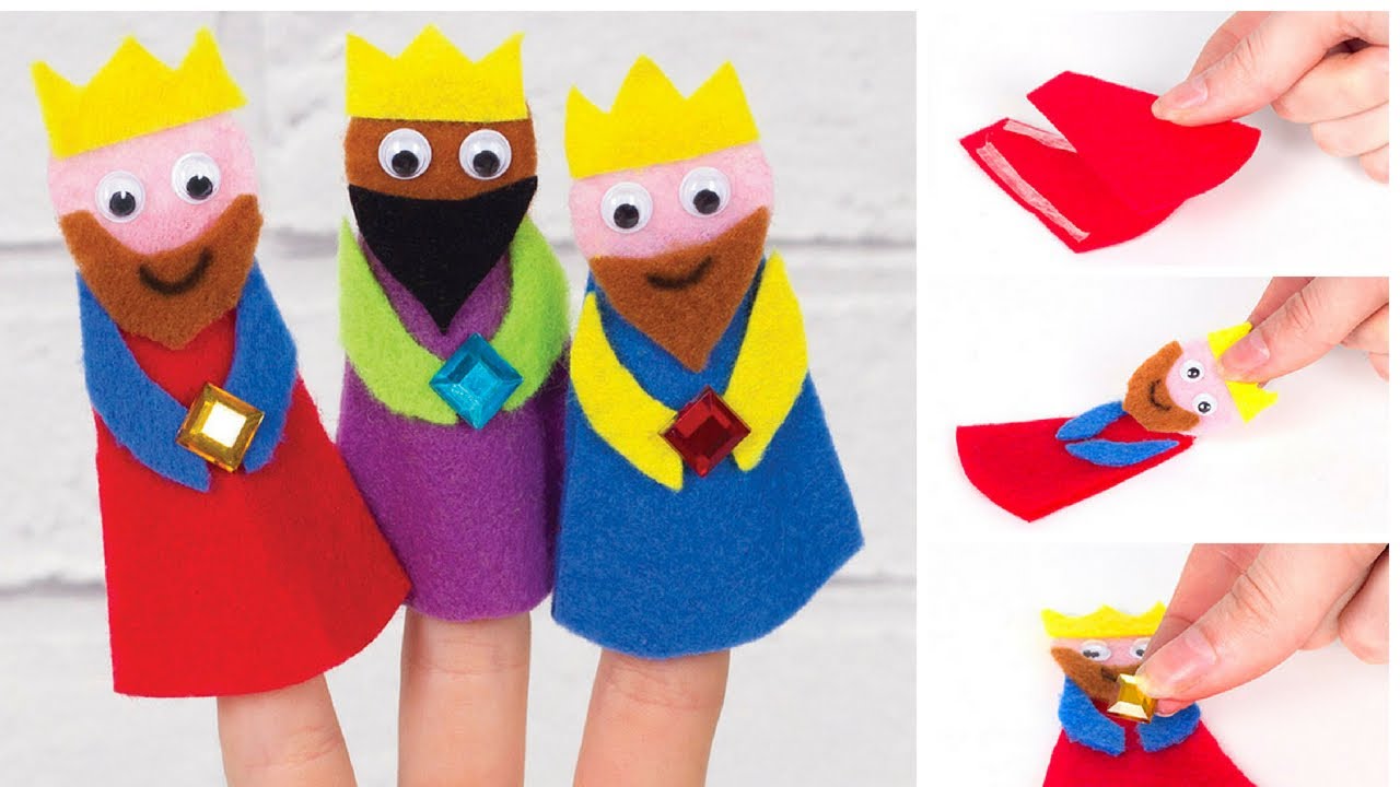 How To Create Your Own 3 Wise Men Finger Puppets