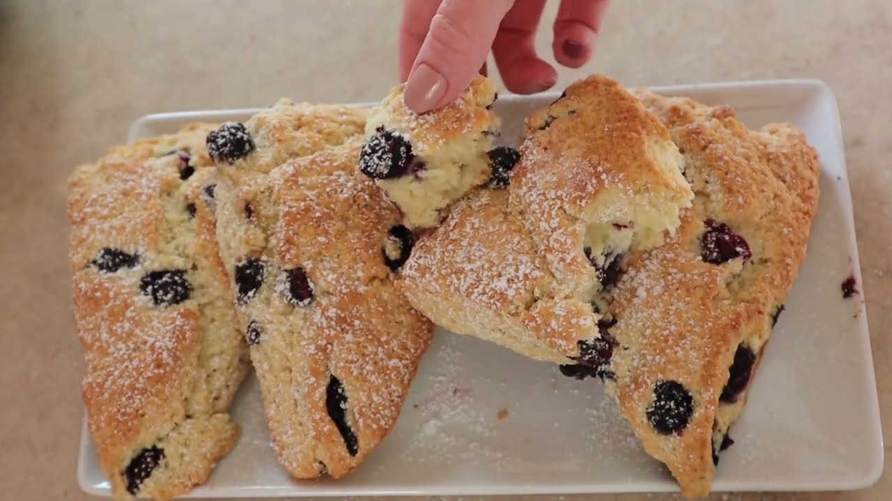 Blueberry Lemon Scones  Super easy!