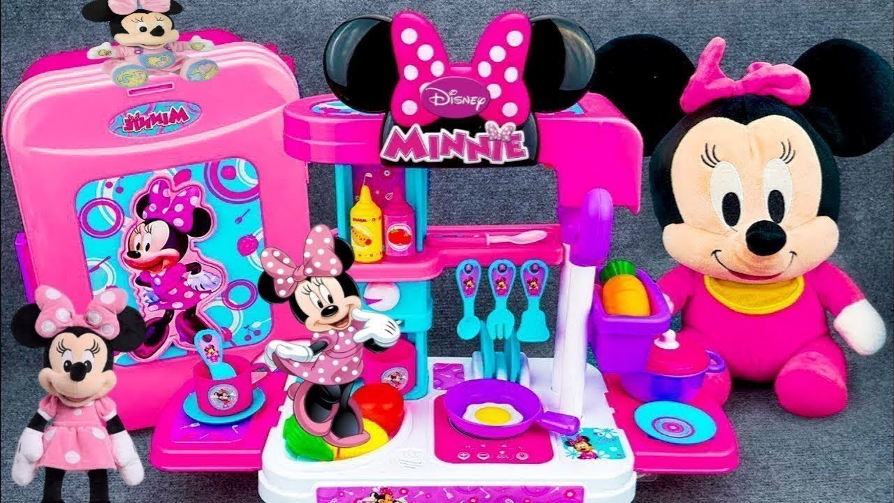 9 Minutes Satisfying with Unboxing Disney Minnie Mouse Kitchen Set & CloudWagon | Review Toys ASMR