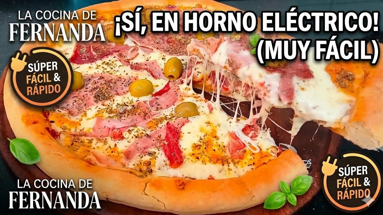 Pizzas como de pizzería en horno eléctrico