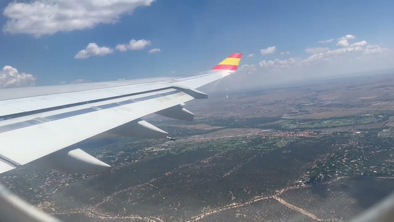 Despegue A340-300 Plus ultra desde Madrid