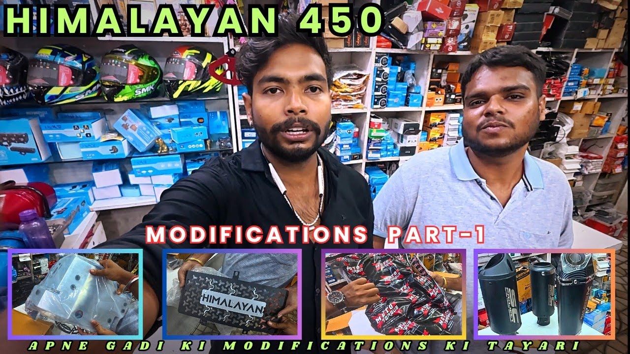 Apne Gadi Ki Modifications Chalu ❤‍🔥❤‍🔥|| HIMALAYAN 450 || #modified #himalayan450 