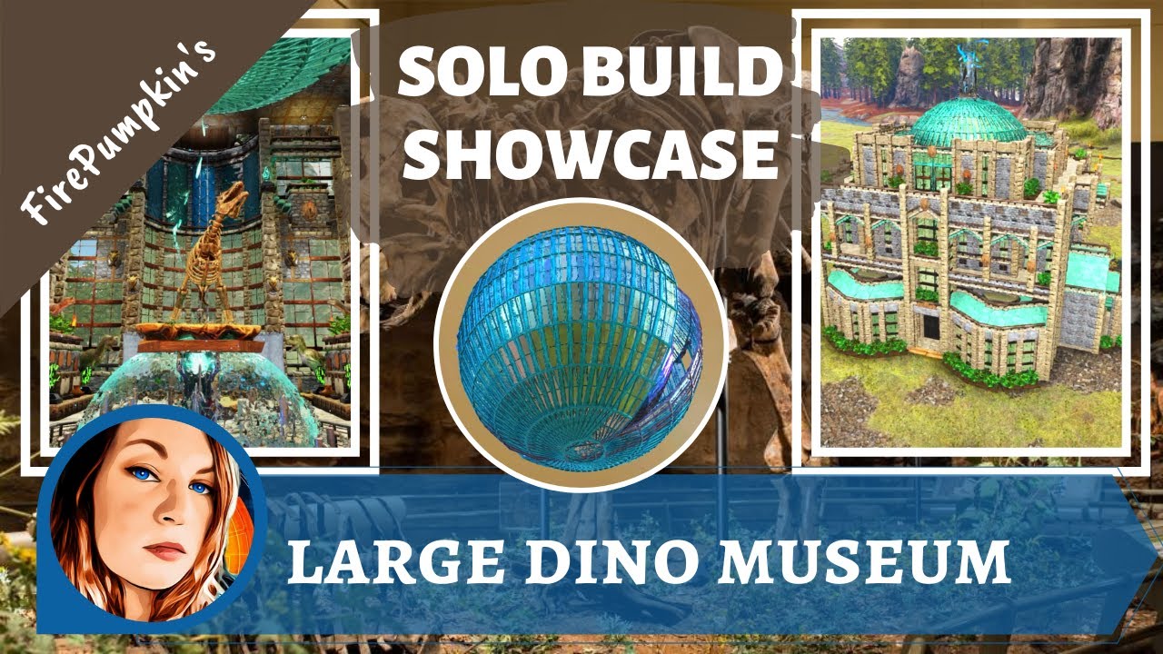 Ark Survival | Solo Build | Large Dino Museum - No Mods