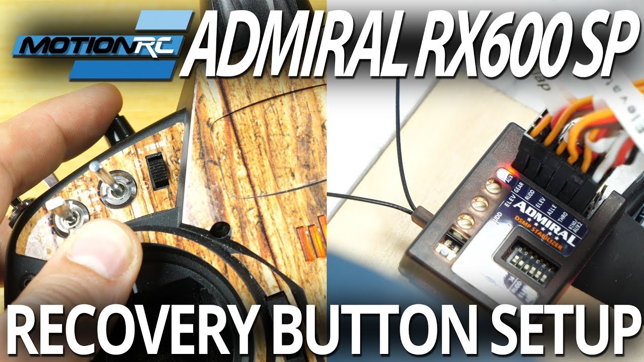 Recovery Button Setup - Admiral RX600SP Stability Plus Gyro - Motion RC