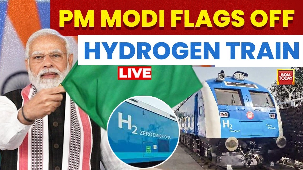 PM Modi LIVE From Jind | PM Flags Off India's First Hydrogen Train 'Namo Rail' | India Today LIVE
