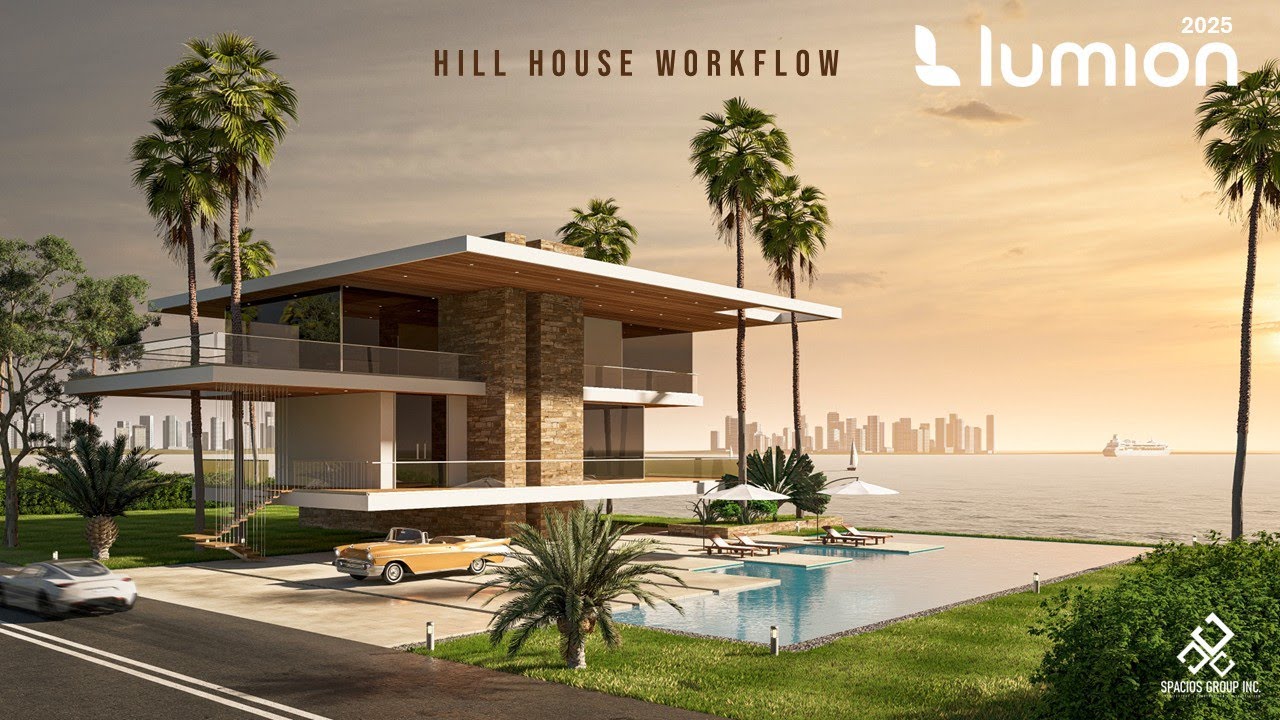 🎥 Hill House in Malibu | Full Concept Visualization with Lumion 2025