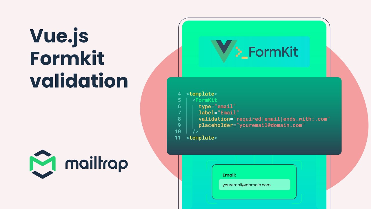Vue.js Email Form Validation with Formkit - Tutorial by Mailtrap