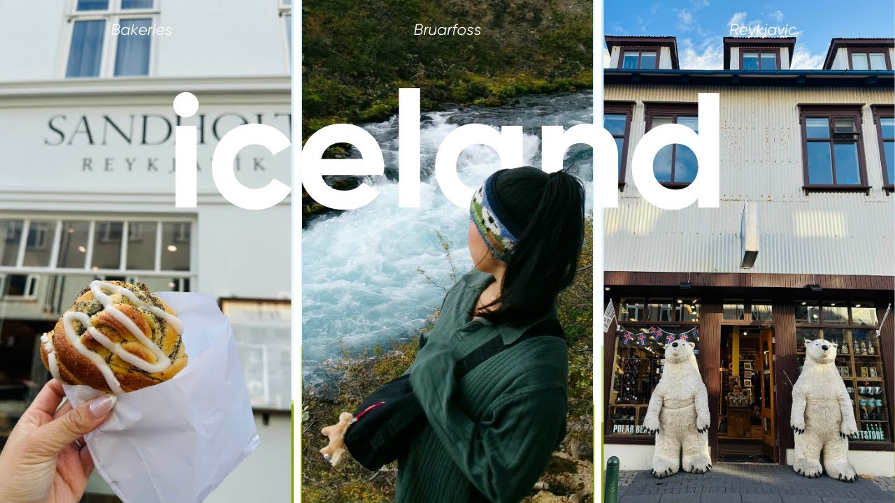 chill Iceland vlog // seeing the Northern Lights ✨, walking around Reykjavic, exploring waterfalls