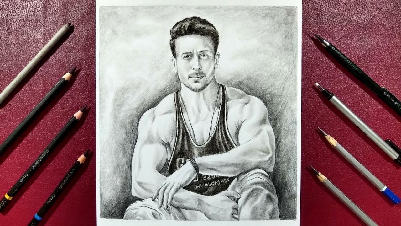 How to draw Tiger shroff step by step | War movie
