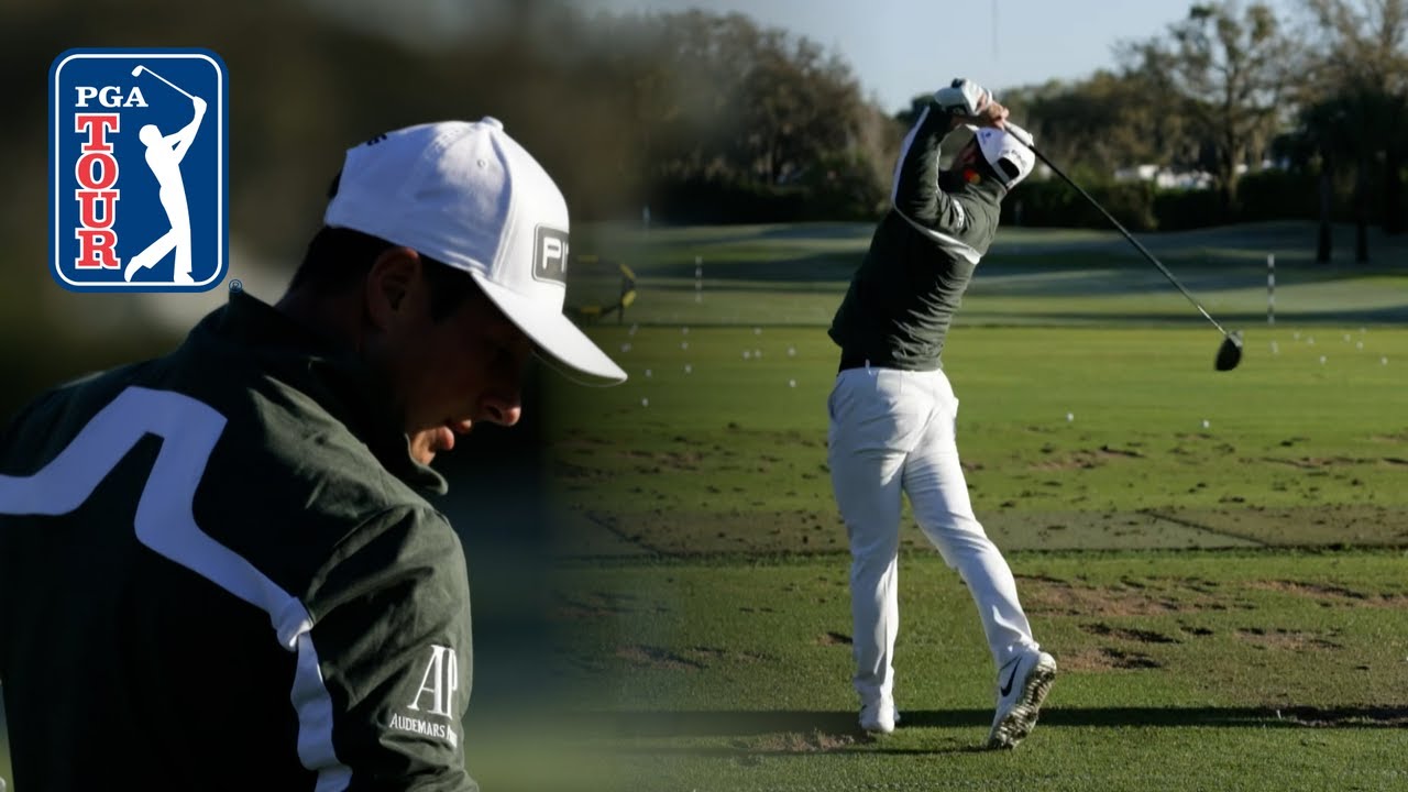 Viktor Hovland’s range session before Round 2 at Arnold Palmer
