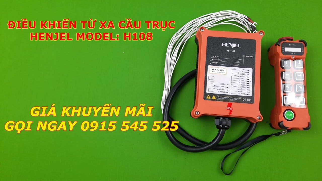 Dieu khien tu xa henjel h108, lap dat dieu khien tu xa henjel h108, huong dan lap dieu khien tu xa