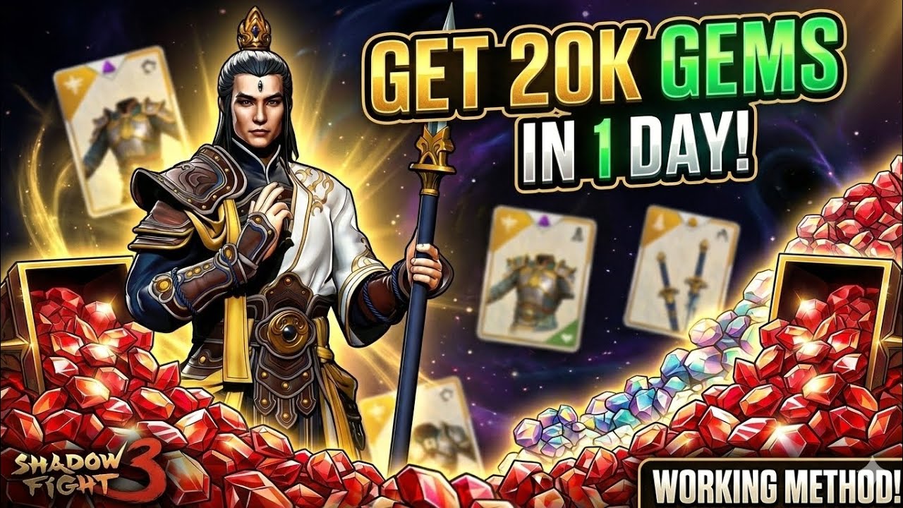 ⚡Fastest Way to Get Gems in Shadow Fight 3 (20K in 24 Hours)😎