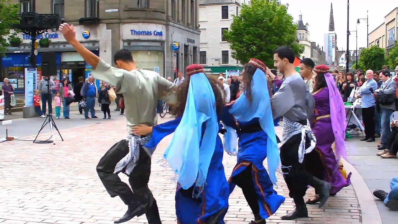 Dabke Troupe Dance to Song with Haunting Flute intro Al Sh'Abeah