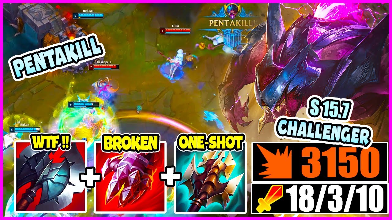 reksai.exe | REKSAI JUNGLE PENTAKILL S15.7 - League Of Legends