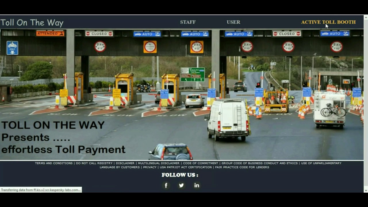 Toll on the Way (Online Toll Payment System)