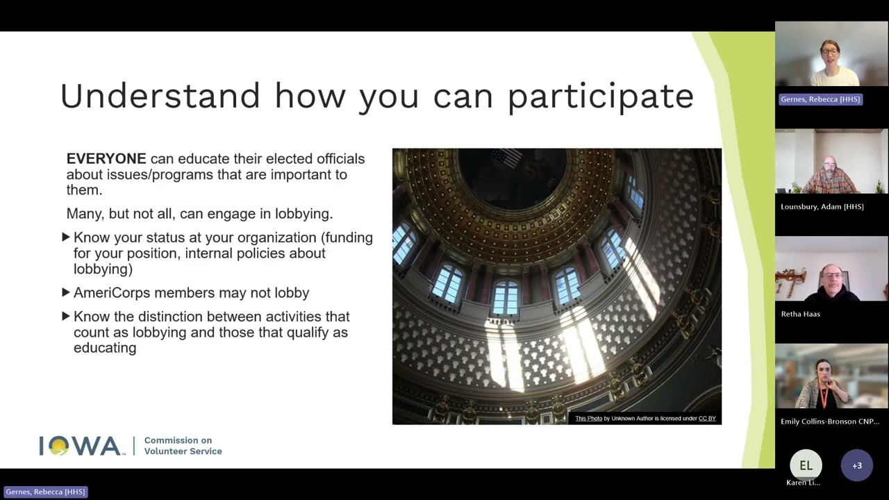 Training Webinar: 2026 Volunteer Iowa Day at the Capitol