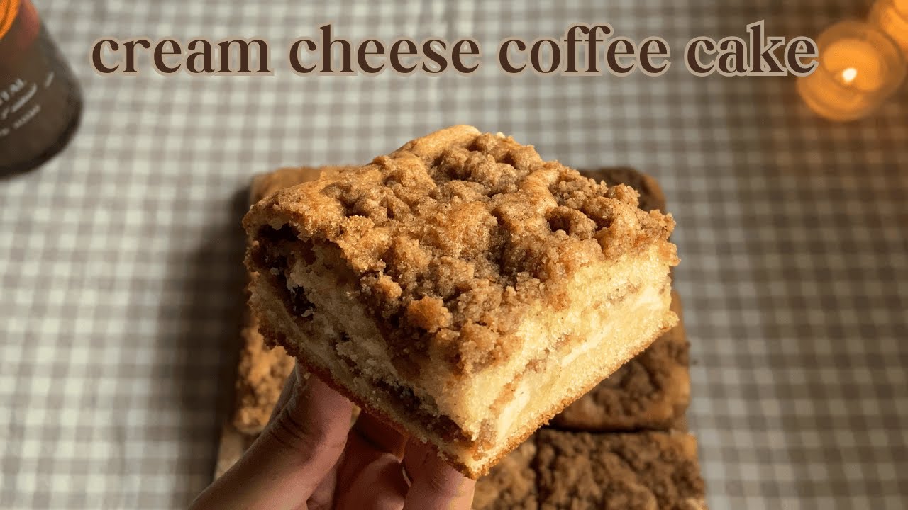Fluffy Cream Cheese Coffee Cake ♡ Bake With Me