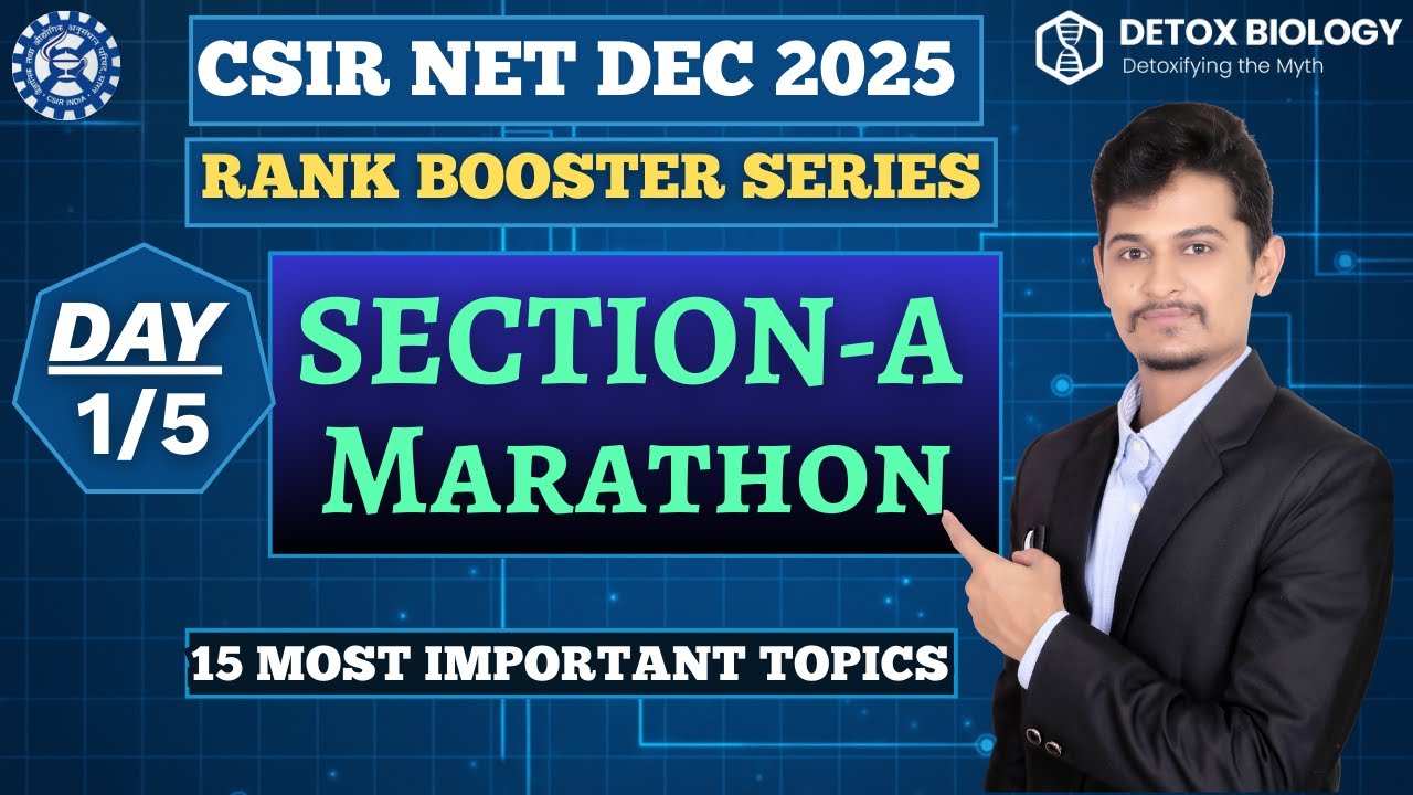 CSIR NET Dec 2025 | RANK Booster Series Day 1/5 | General Aptitude Last 5 Yrs PYQs &  Rapid Revision