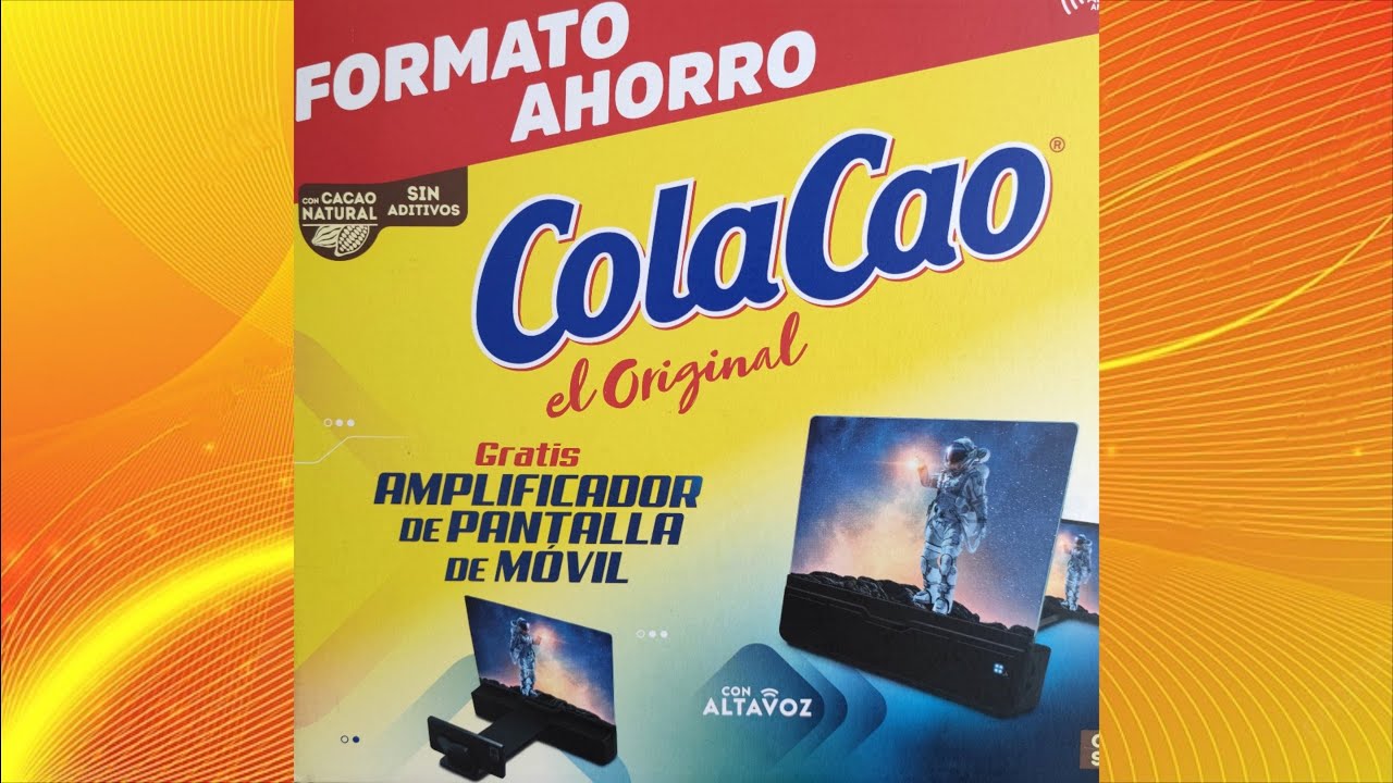 Amplificador de pantalla de móvil ColaCao - Tutorial - Unboxing - Instrucciones de uso - Review