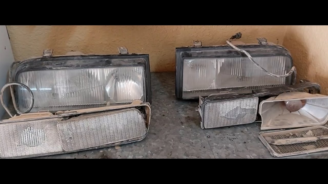 How to fix VW Corrado headlights. Headlights Fog lights Blinkers restoration. Automotive DIY video