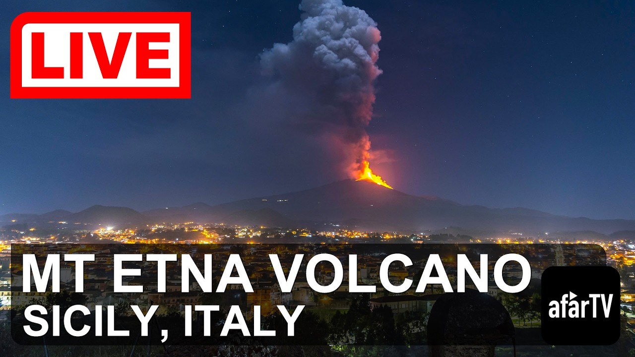 🔴 Live Now: Etna Volcano, Sicily Italy in 4K