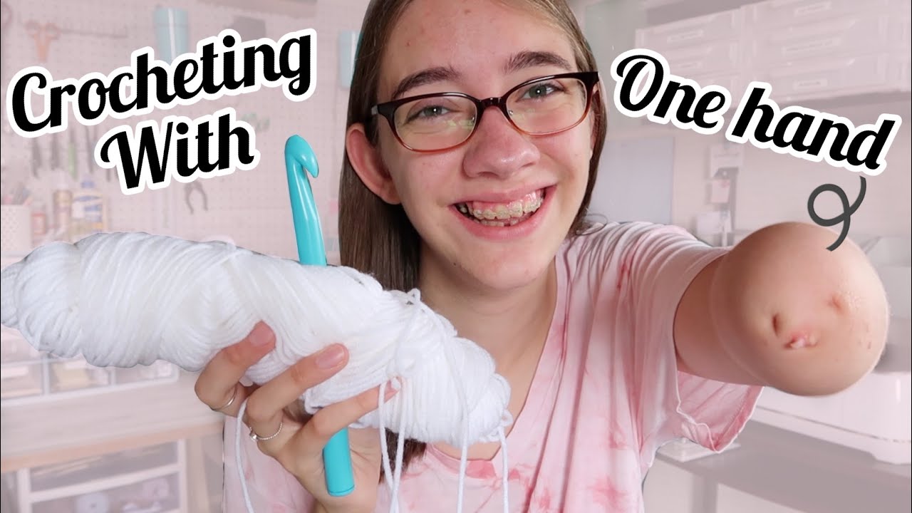 How to crochet with one hand