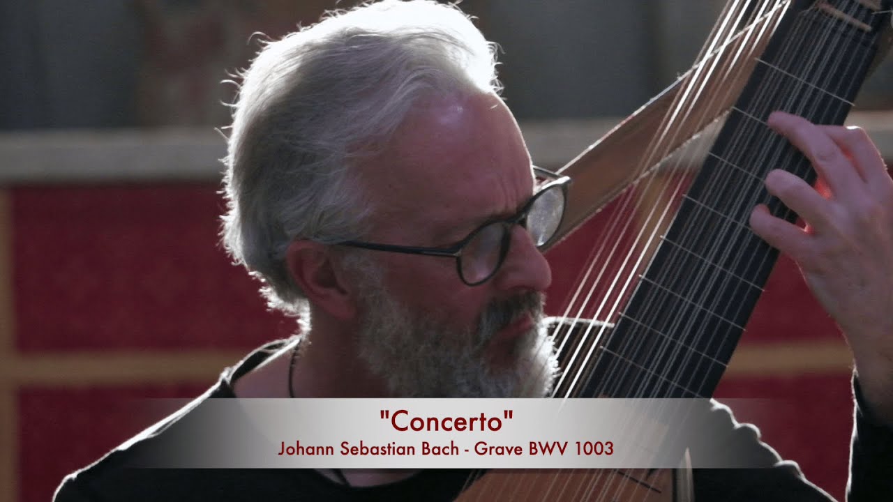 Johann Sebastian Bach - Grave BWV 1003 - Alberto Crugnola: Baroque Lute - Serie: 