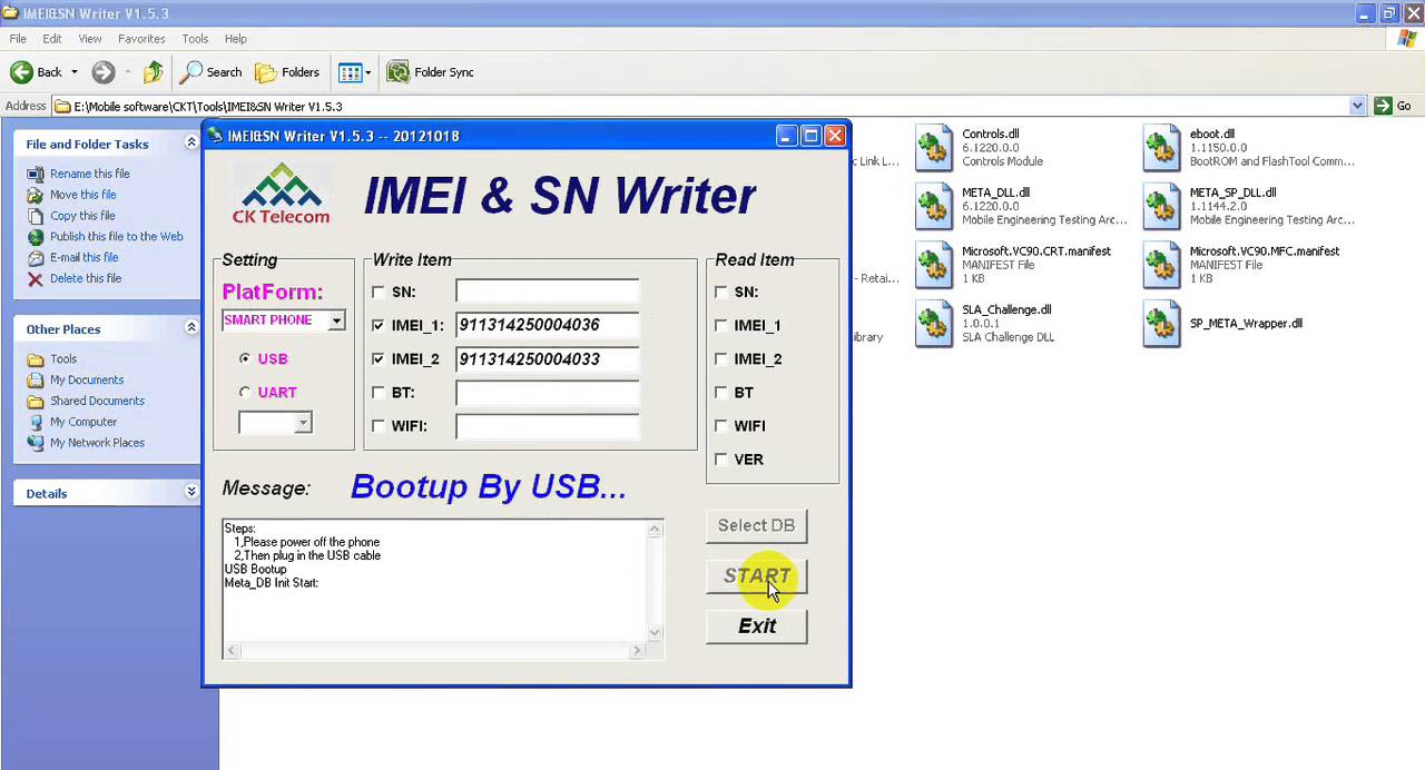 Change IMEIs by IMEI & SN Writer Tool