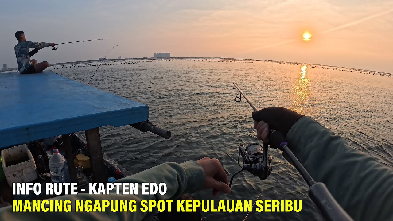 Info RUTE Mancing Ngapung Spot Kepulauan Seribu Bersama Kapten Edo || Mancing Gaes