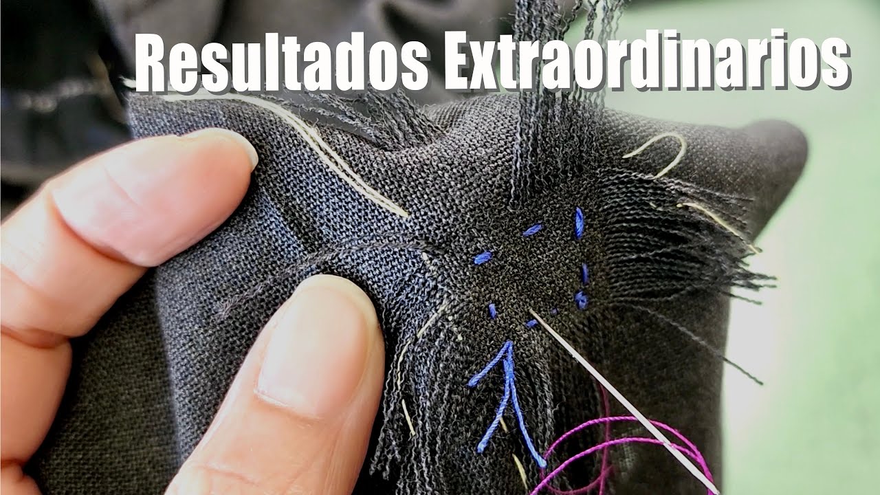 Aprende a hacer Zurcido Invisible.😱 No creerás lo que ven tus ojos!!!