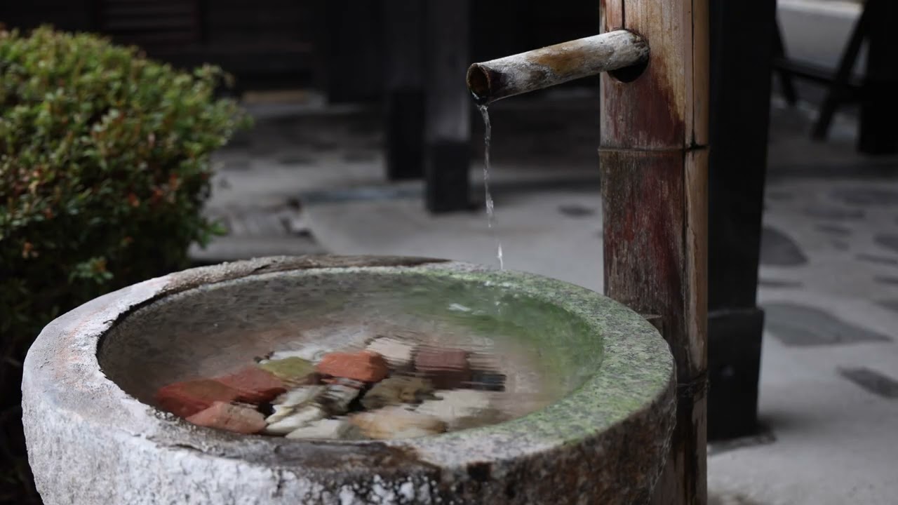 Nature Connectedness Japanese Onsen Meditation Video, NO AI, Real Onsen 자연 연결 영상 | Brain Workroom