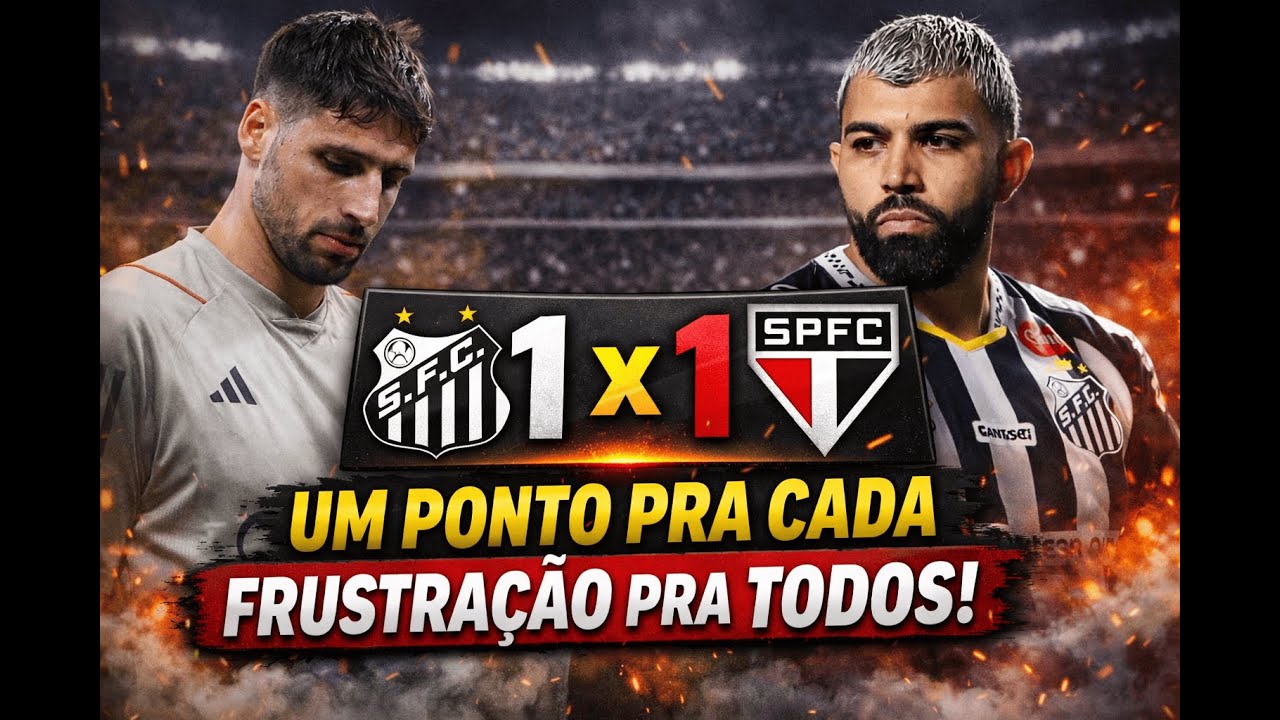 UM PONTO PRA CADA, FRUSTRAÇÃO PRA TODOS!