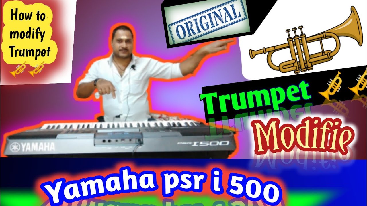 Trumpet tone modify in yamaha psr i 500 || how to modify trumpet in psr i 500 || #yamahapsri500