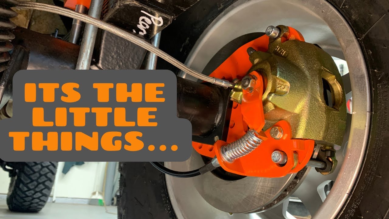 K30 Trail Build, Parking Brake Cables for Rear Disc Brake Conversion