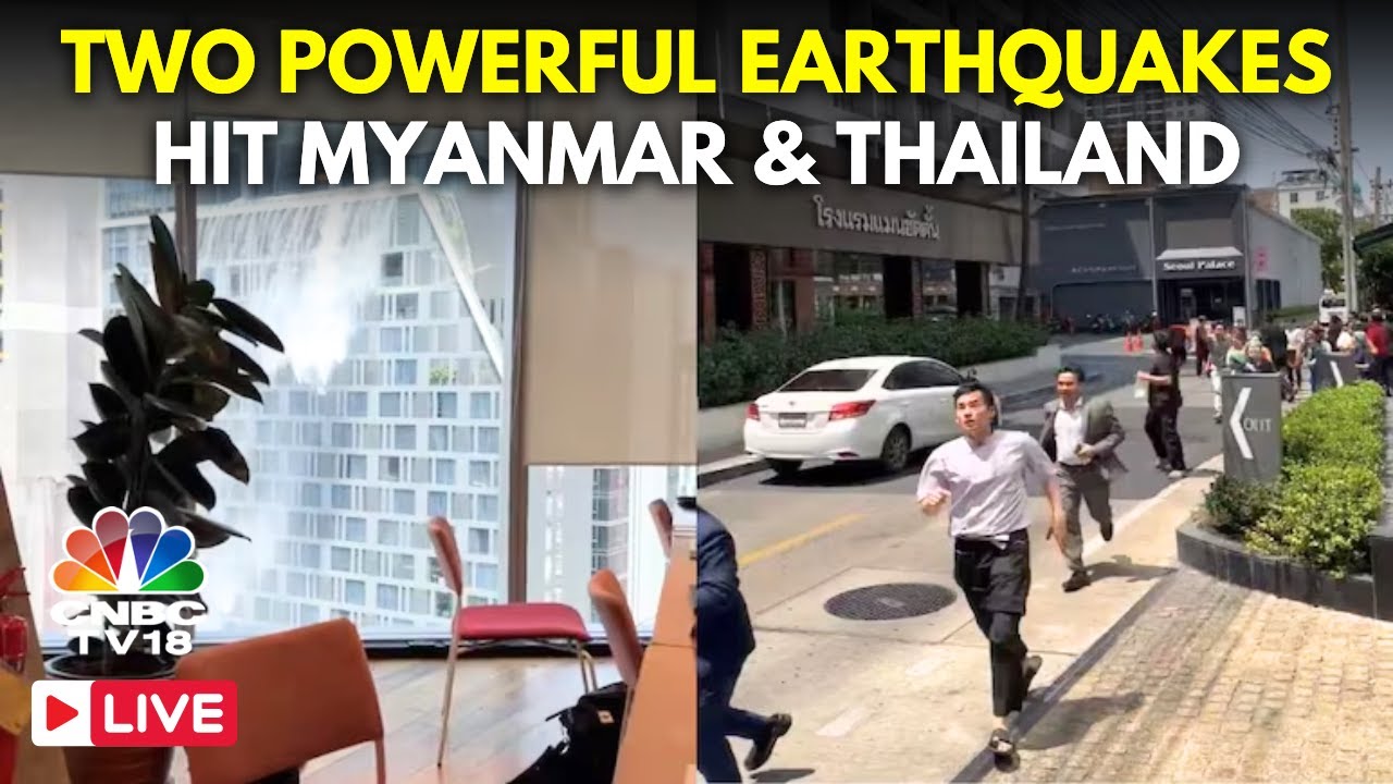 Thailand Earthquake LIVE: Two Powerful Earthquakes Magnitude 7.7 and 6.4 hit Myanmar | Bangkok |N18G