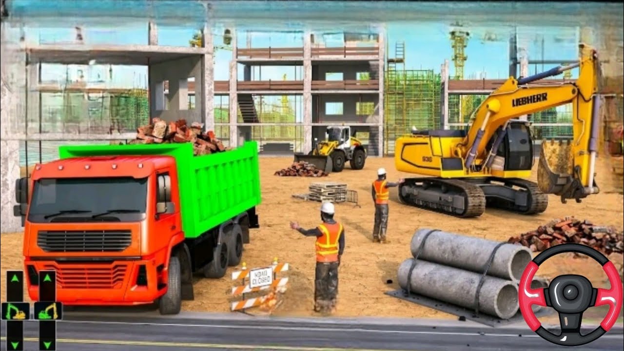405 forklifter loading trucks simulator - construction simulator duty
