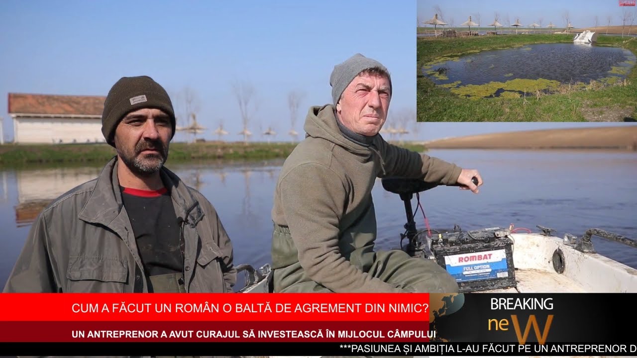 Cum a făcut un român o baltă de agrement din nimic