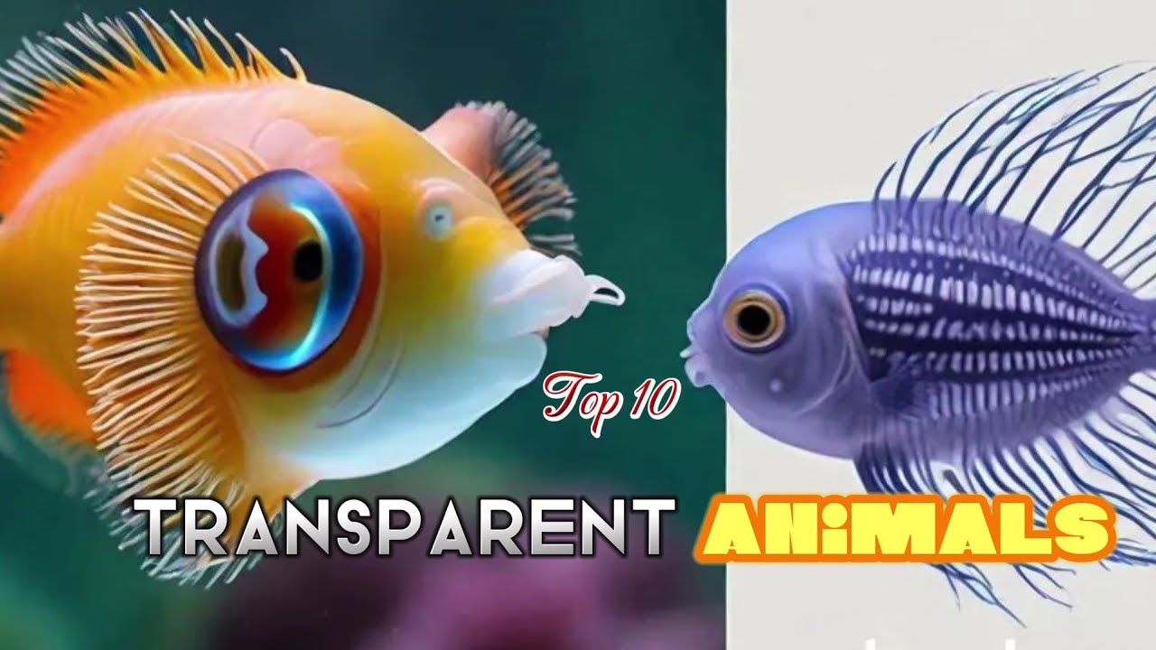 Top 10 Transparent Animals🐯🐠