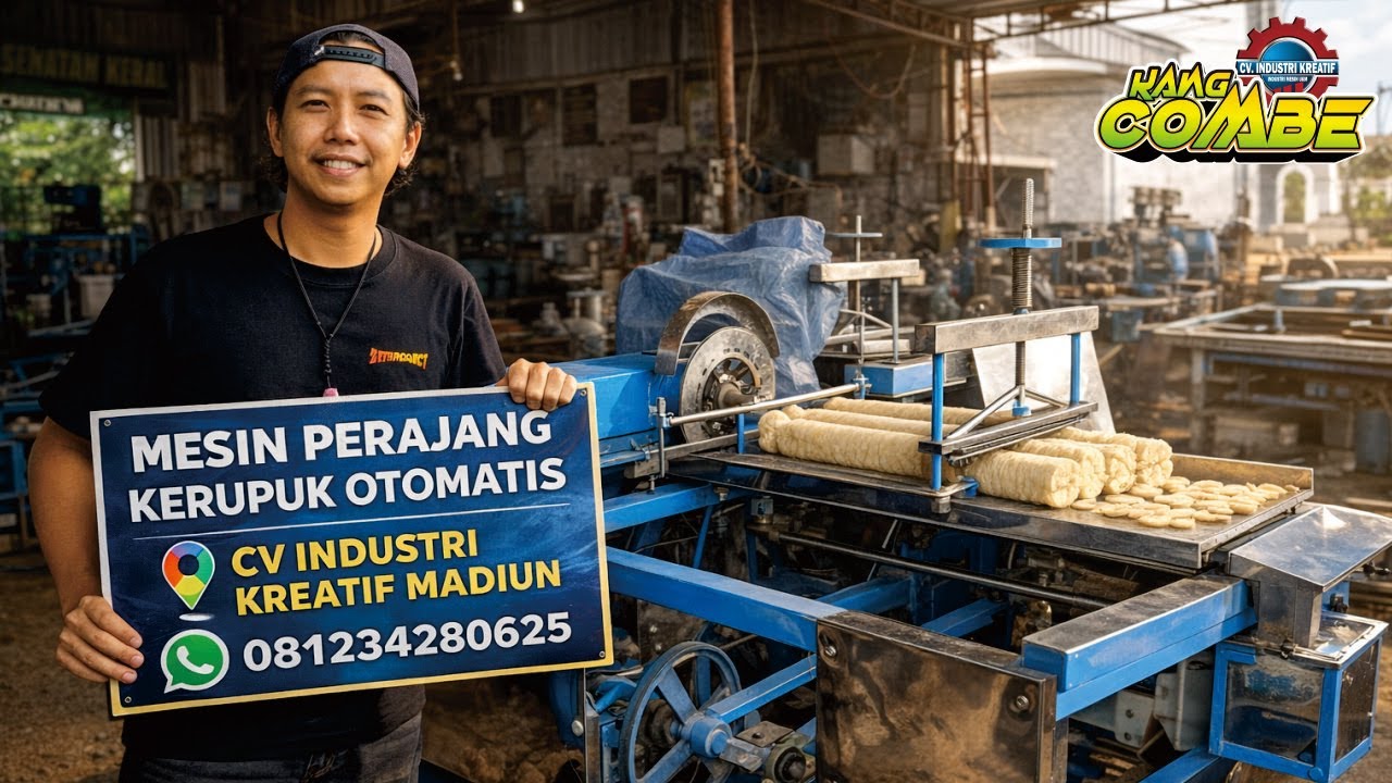 PEMOTONG KERUPUK OTOMATIS - TYPE STANDART | CV INDUSTRI KREATIF 081234280625