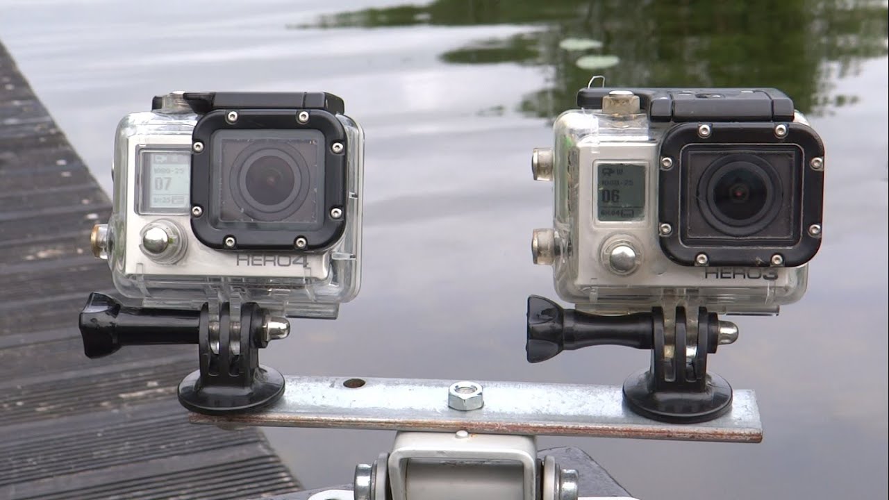 Gopro Hero 3 BE vs 4 Black underwater side by side comparison test. Гопро сравнение под водой.