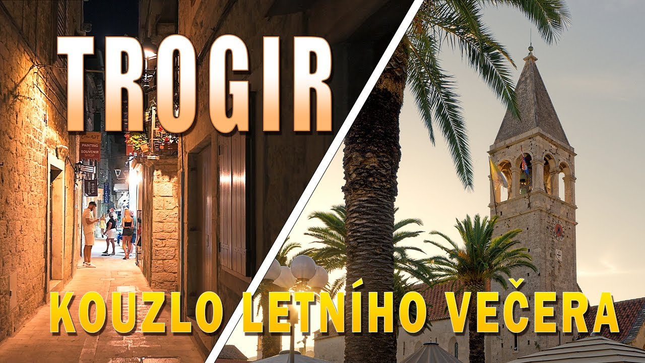 Trogir – kouzelná procházka letním městem | Podvečer a noc na Jadranu ✨