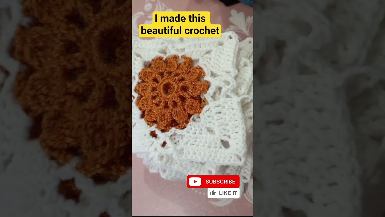 I made this beautiful crochet 
