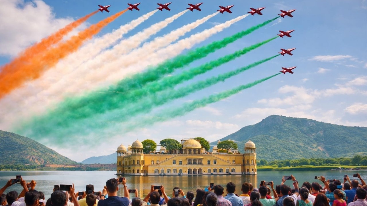 Jal Mahal Air Show 2026🛩️| Tirange Ki Shaan Aasman Mein✨