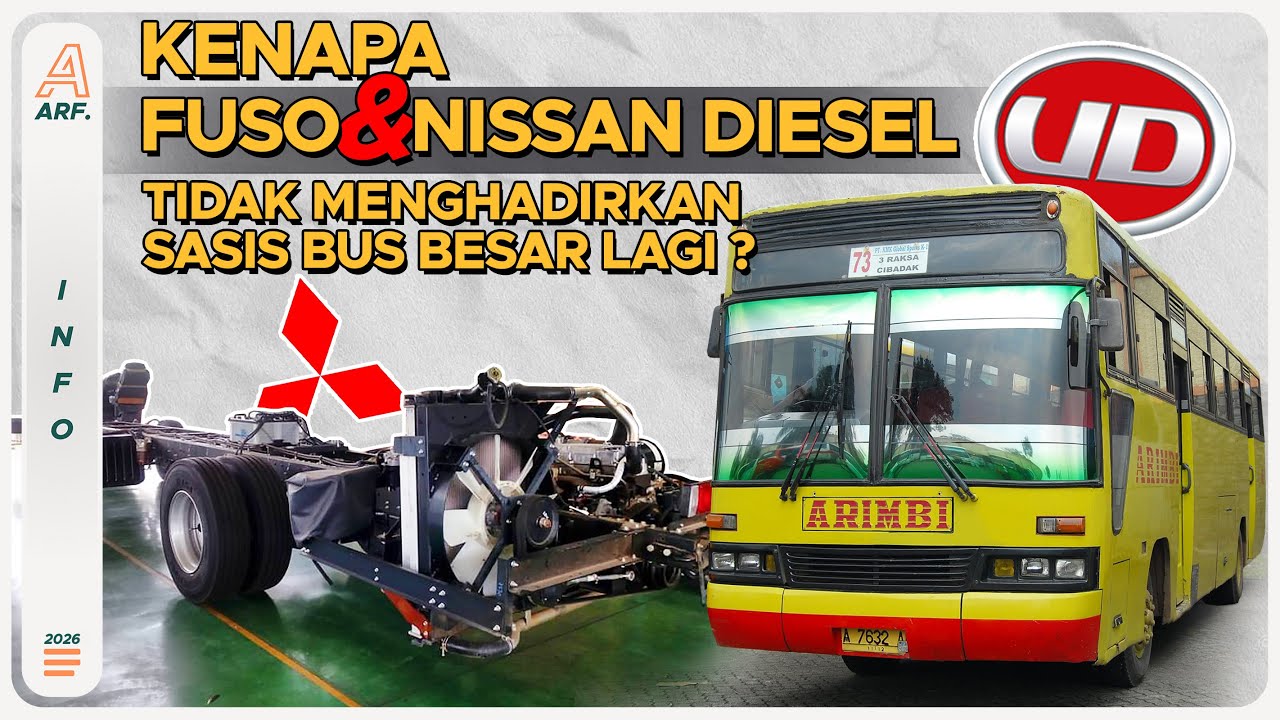Kenapa Mitsubishi Fuso & Nissan Diesel Tidak Menghadirkan Sasis Bus Besar Lagi ?