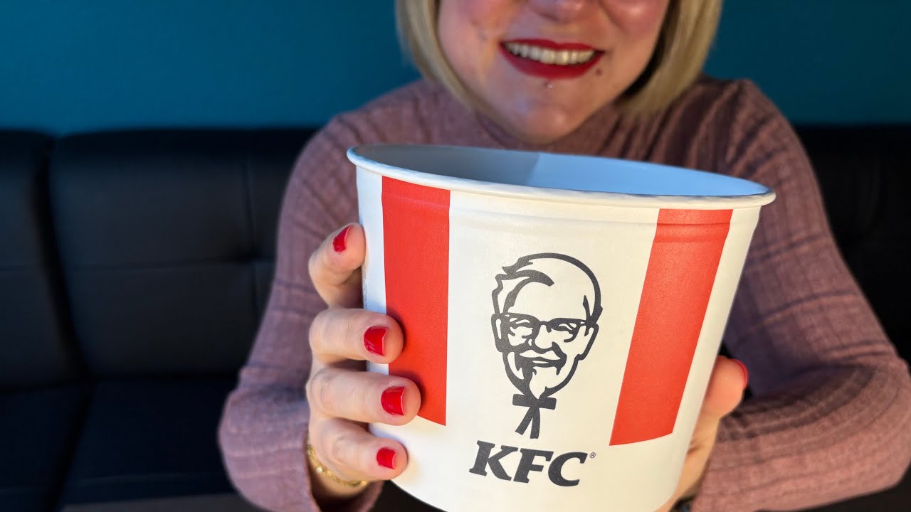 KFC Bucket & Burger Mukbang ASMR 🍗🔥 Crispy Fried Chicken Sounds