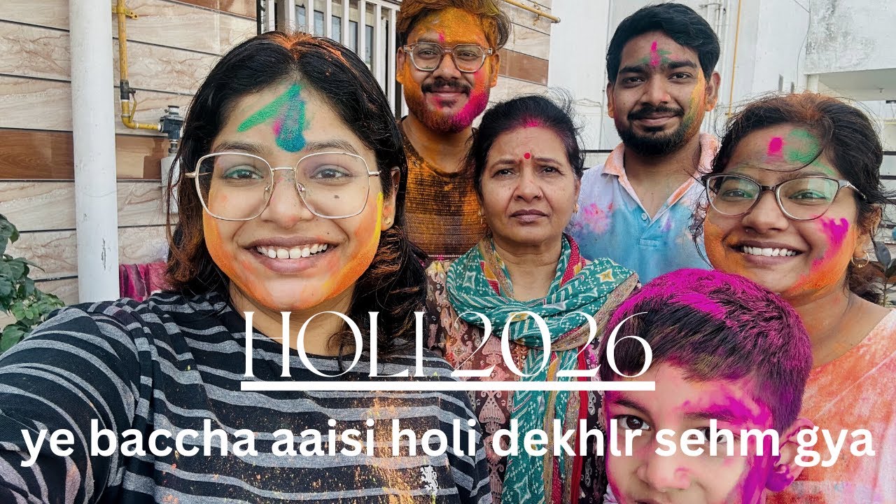Bina kalesh ke holi kaha possible hai || holi celebration 2k26 || happy holi 💝|| 