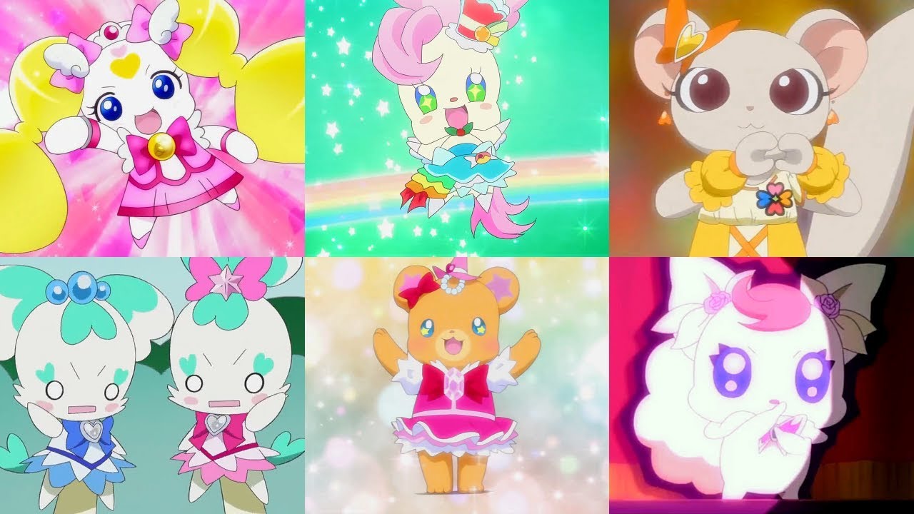 キュアキラリンと他の妖精たちはプリキュアの衣装で変身します！プリキュアオールスターズ