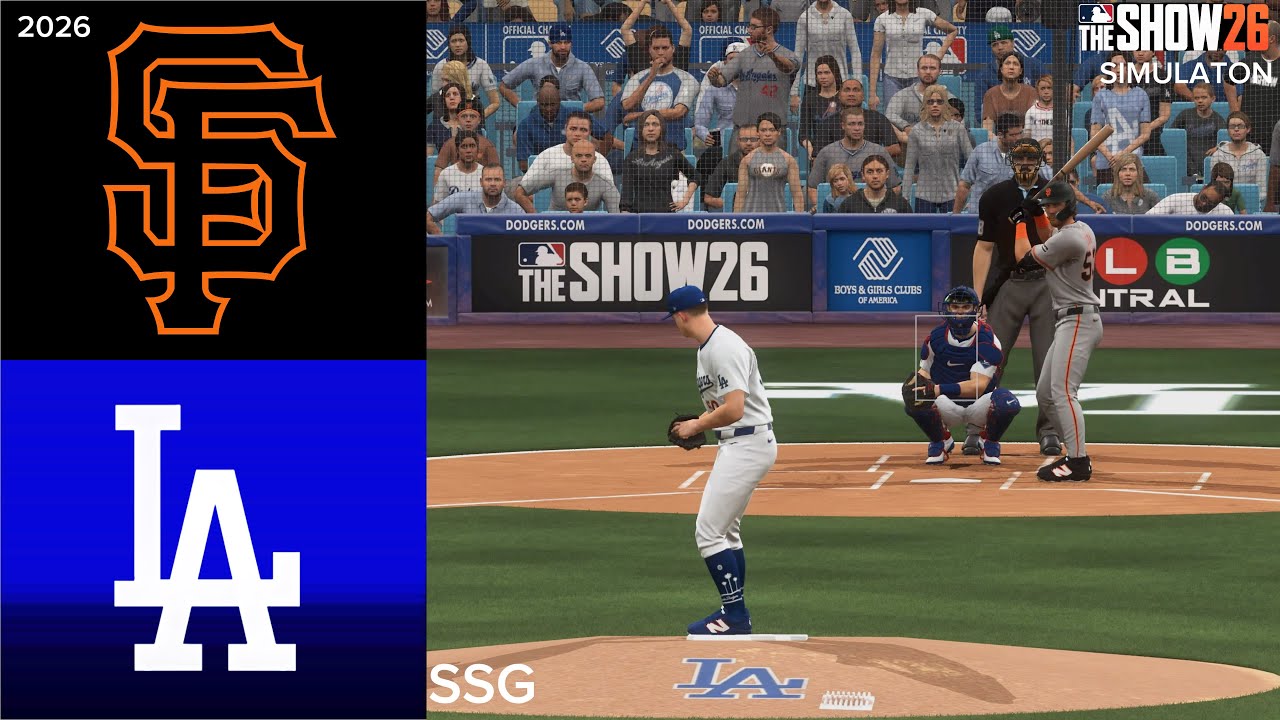 Dodgers vs. Giants Simulation | 9/20/26 l MLB The Show 26